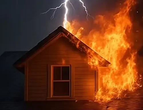 Florida House Erupts Into Fire Due To Lightning Strike
